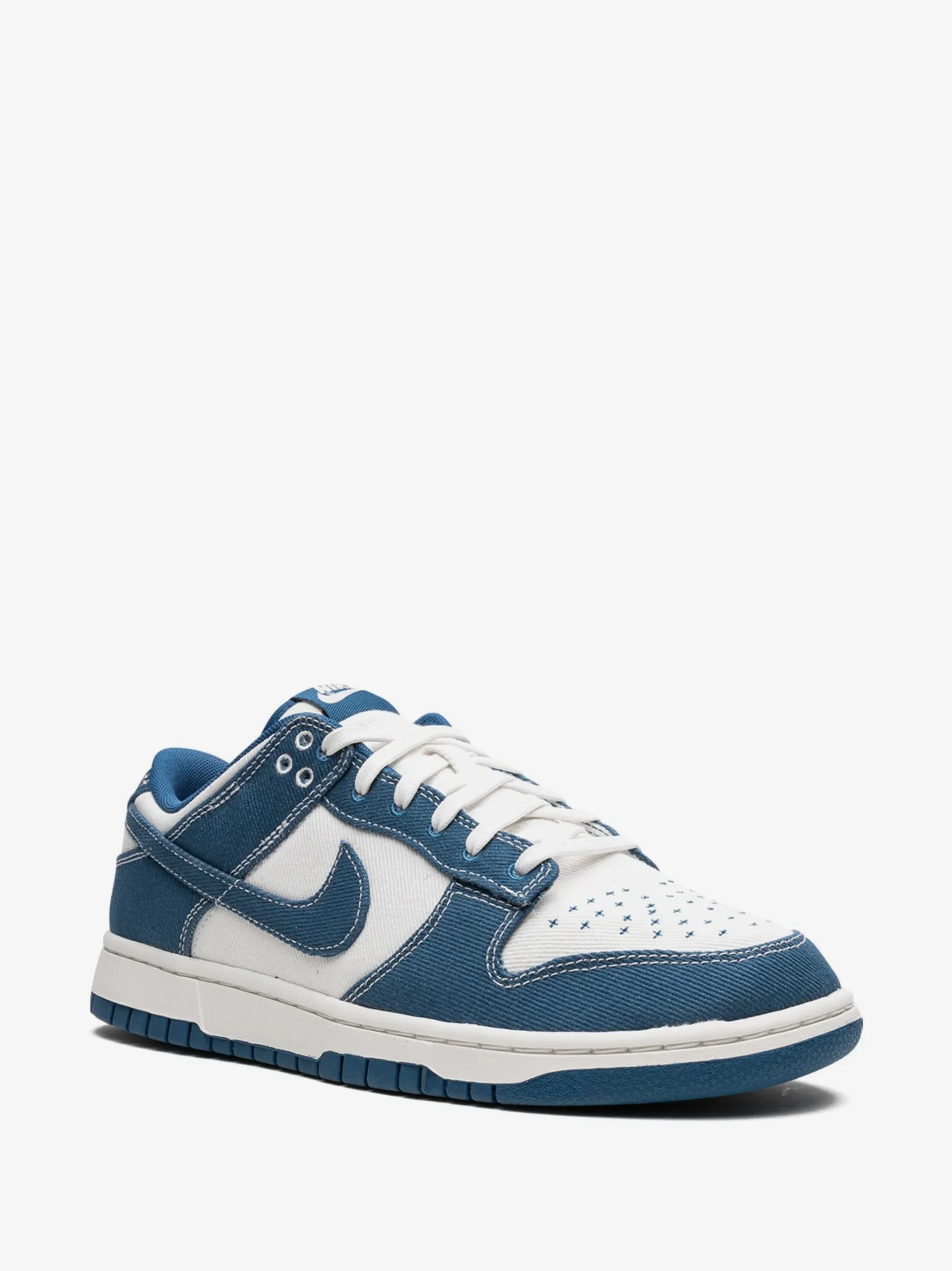 Nike Dunk Low Retro “Industrial Blue Sashiko” Sneakers - Image 4
