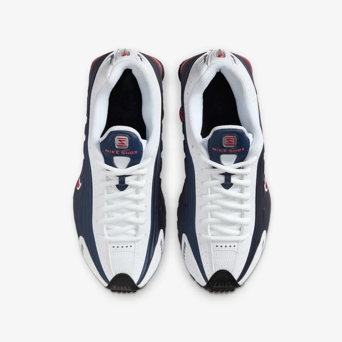 Nike Shox R4 “Midnight Navy / Gym Red / White” Sneakers - Image 4