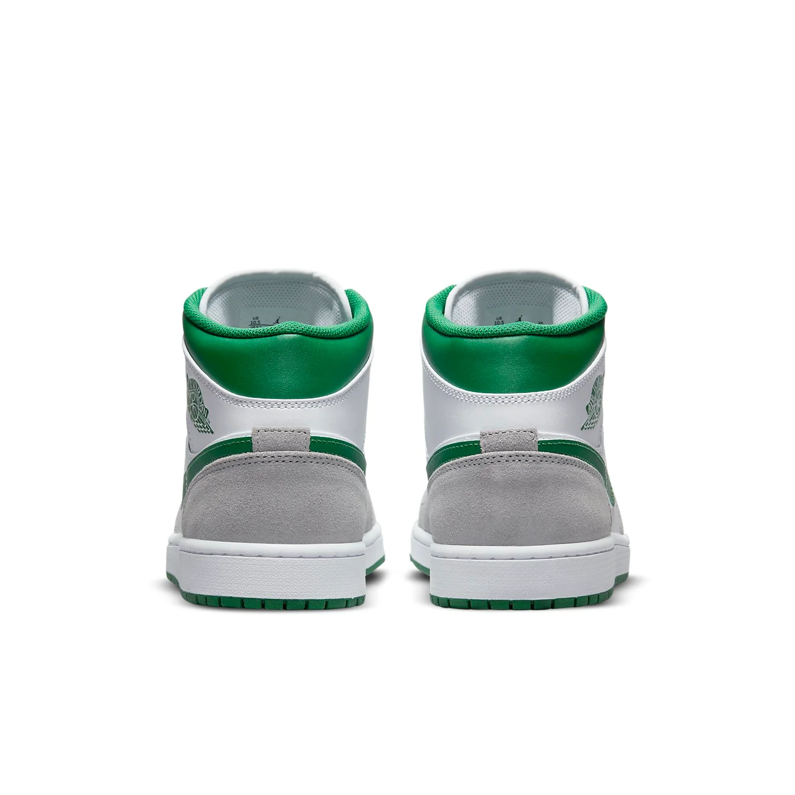 Air Jordan 1 Mid “Grey / Pine Green” (GS) Sneakers - Image 2