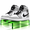 Air Jordan 1 Mid “White / Light Smoke Grey” Sneakers