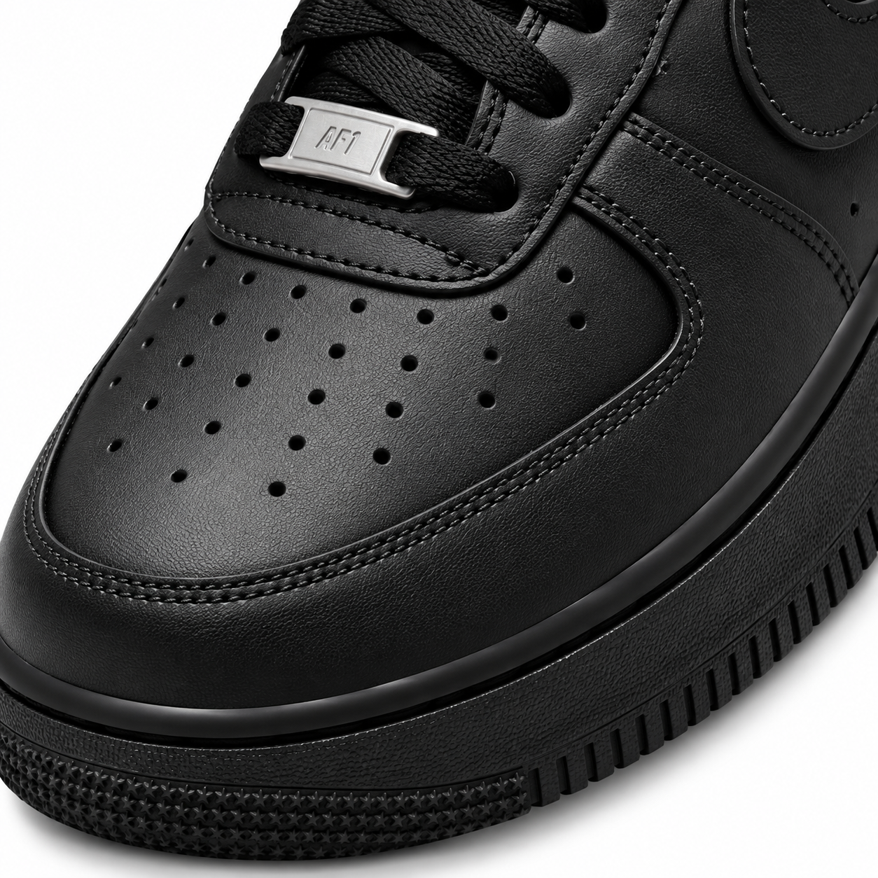 Nike Air Force 1 Low '07 "Triple Black" Sneakers - Image 4