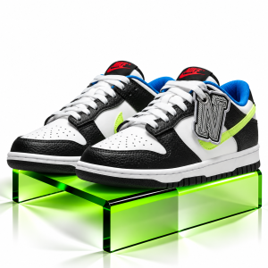 Nike Dunk Low “Black / Volt” (GS) Sneakers