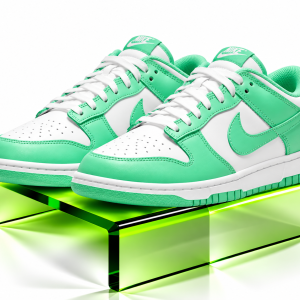 Nike Dunk Low “Green Glow” Sneakers