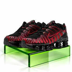 Nike Shox TL Trainers "Black-University Red" Sneakers