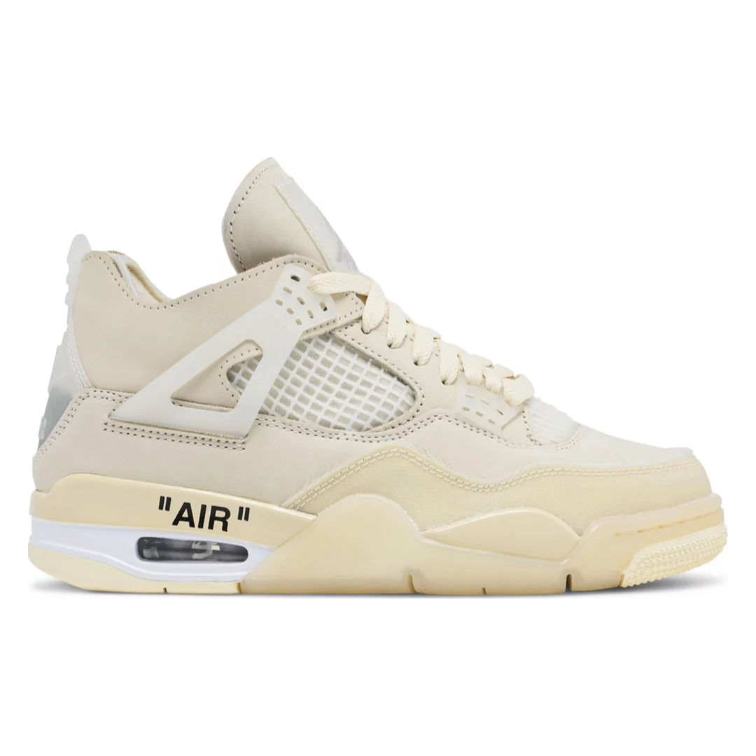 Air Jordan x Off-White Air Jordan 4 Retro SP “Sail” Sneakers - Image 2