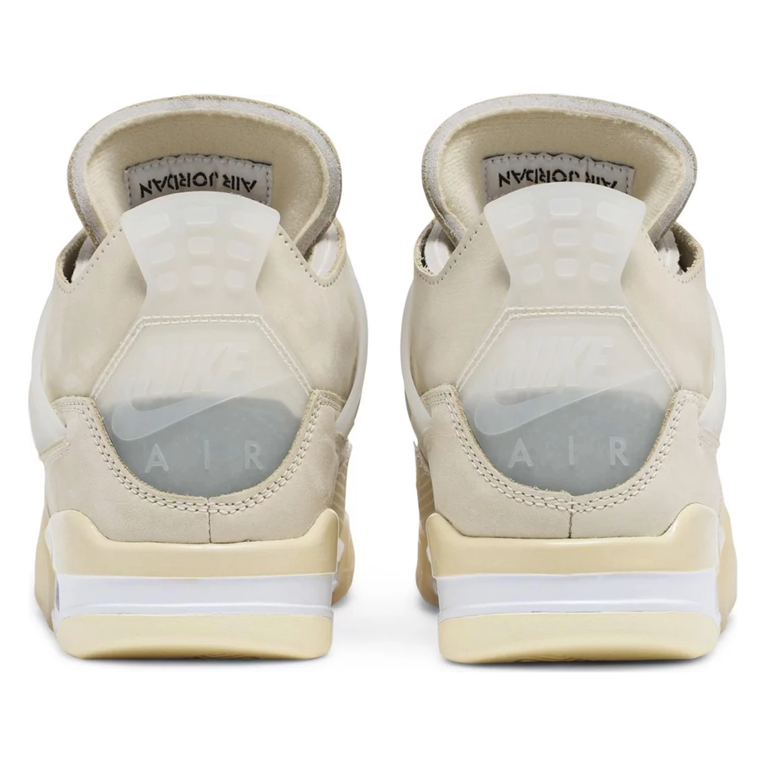 Air Jordan x Off-White Air Jordan 4 Retro SP “Sail” Sneakers - Image 4