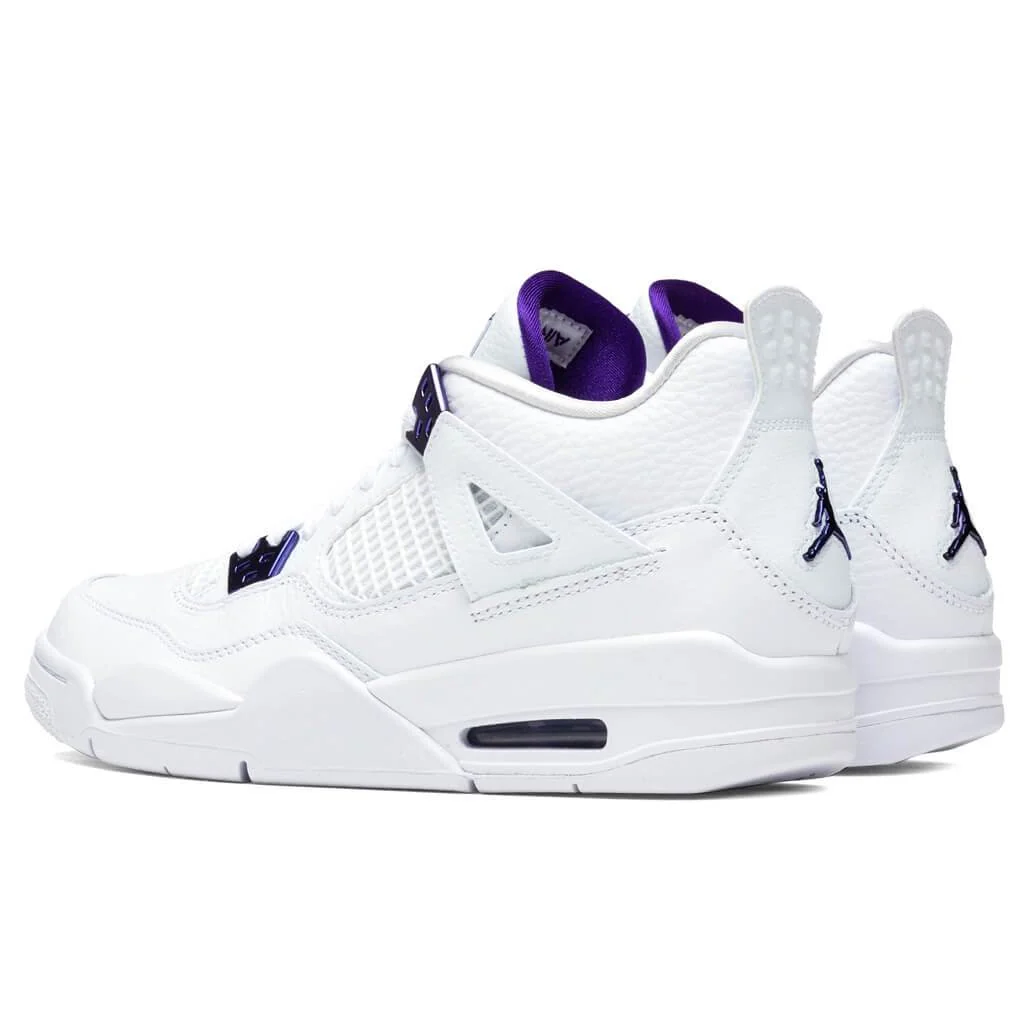 Air Jordan 4 Retro “Metallic Purple” Sneakers - Image 3