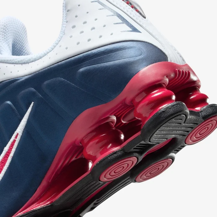 Nike Shox R4 “Midnight Navy / Gym Red / White” Sneakers - Image 2