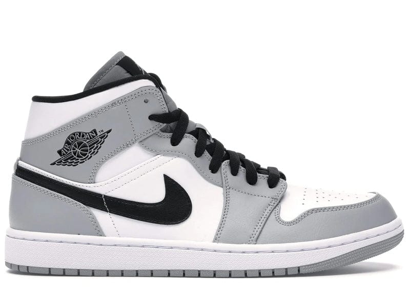 Air Jordan 1 Mid “White / Light Smoke Grey” Sneakers - Image 2