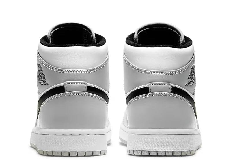 Air Jordan 1 Mid “White / Light Smoke Grey” Sneakers - Image 3